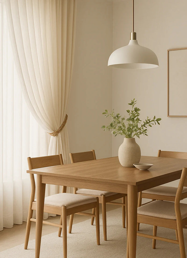 Linen Embroidered  Vertical Blinds - A Serene Blend of Nature and Artistry