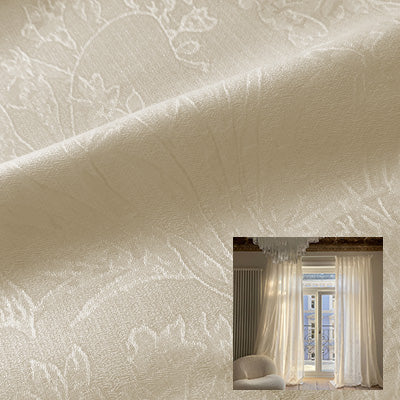 Tropical Foliage|Sheer curtain fabric sample|RQ095-14