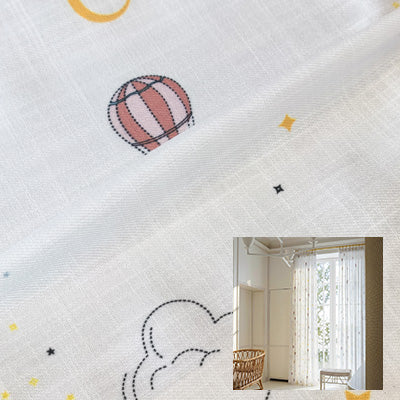 Hot Air Balloon｜Sheer curtain fabric sample｜HBJ