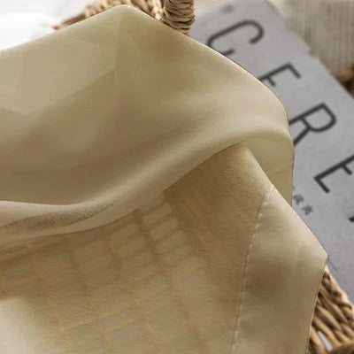 Milk Tea｜Sheer curtain fabric sample｜FS8009-40