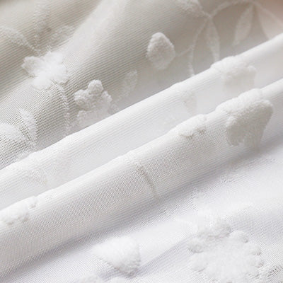 Floral｜Sheer curtain fabric sample｜FS9003-43