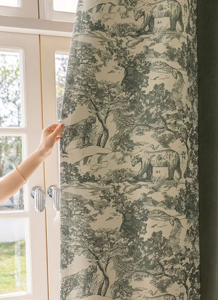 French Printed curtains Series—Jungle