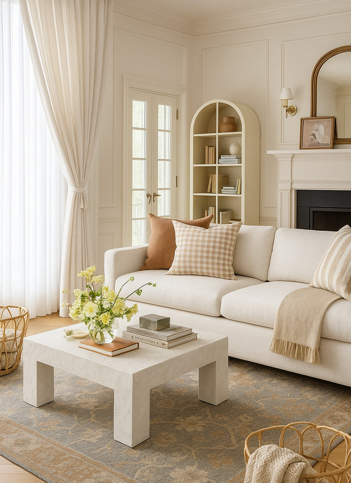 Semi Sheer Linen Curtains For Living Room, Modern Sheer Linen Curtains