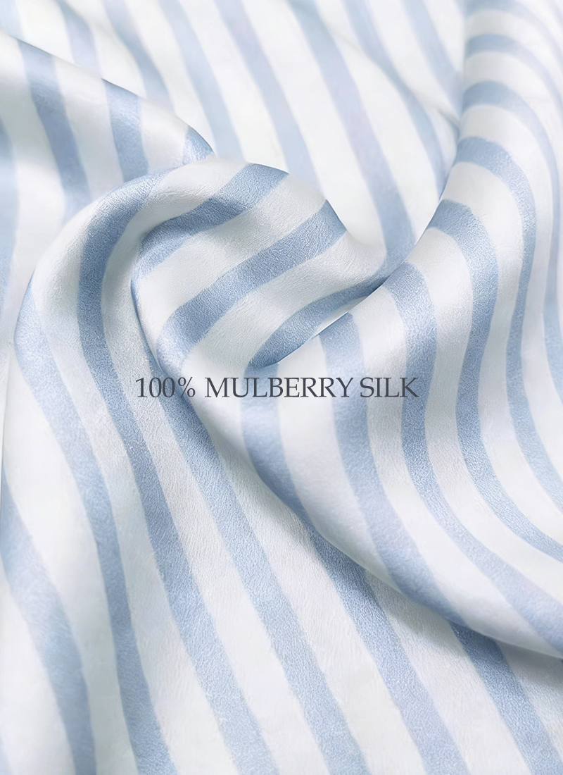 Printed Silk Shirt Dress in 100% Mulberry Silk