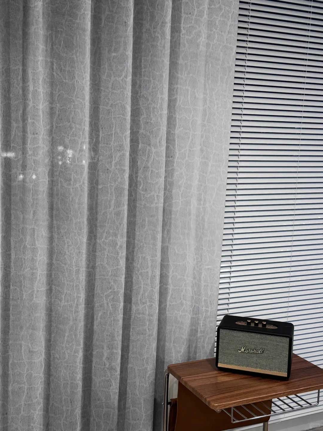 Whispering Ink Blossom Curtains: Elegant Tranquility in Abyssal Serenity