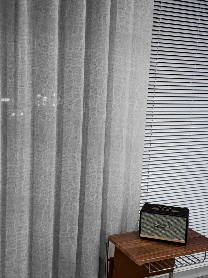 Whispering Ink Blossom Curtains: Elegant Tranquility in Abyssal Serenity