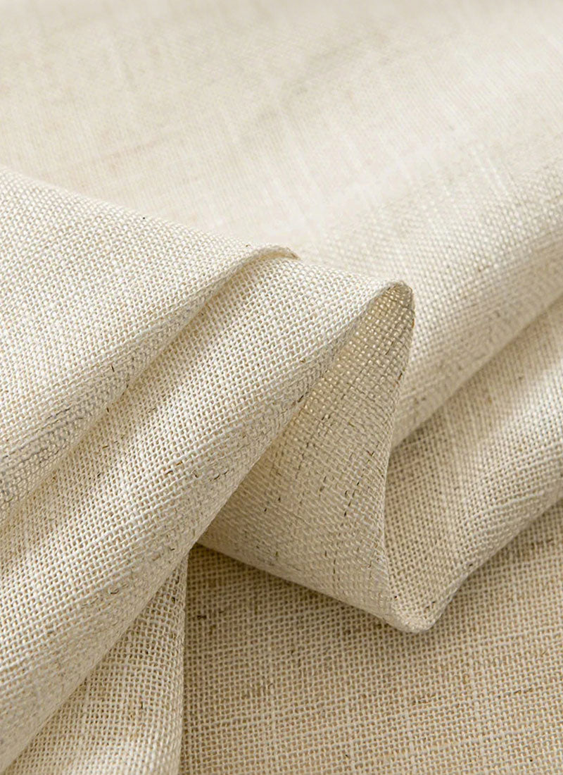 Herb-Lin Ivory Linen Sheer Curtains