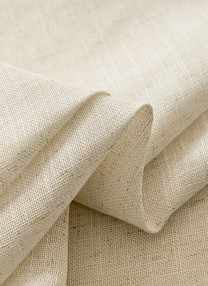 Herb-Lin Ivory Linen Sheer Curtains