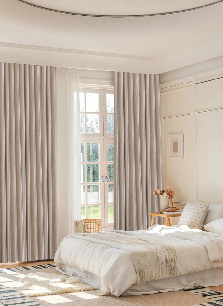 Luxury Jacquard Blackout Curtains for Classic Home Decor