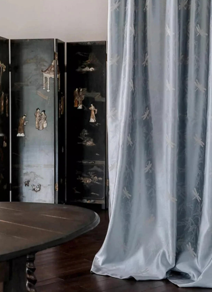 Luxury Jacquard Blackout Curtains for Classic Home Decor