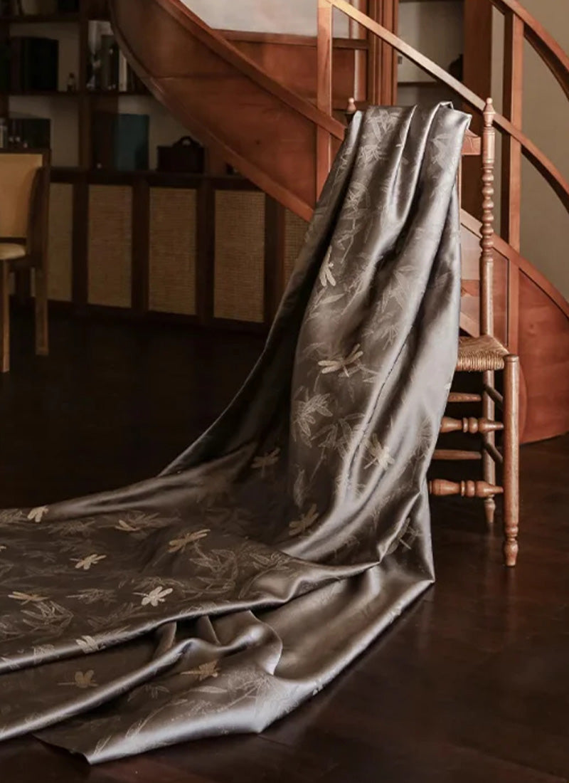 Luxury Jacquard Blackout Curtains for Classic Home Decor