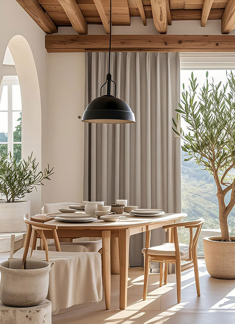 Japanese Double-sided Natural Ramie Curtain