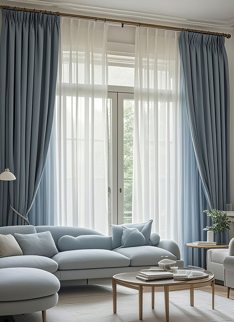 Japanese Double-sided Natural Ramie Curtain