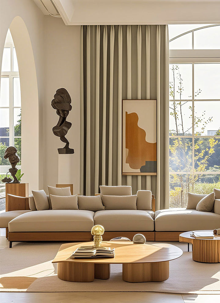 Japanese Double-sided Natural Ramie Curtain