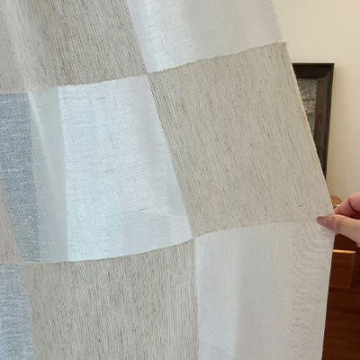 Large Square | Sheer curtain fabric sample