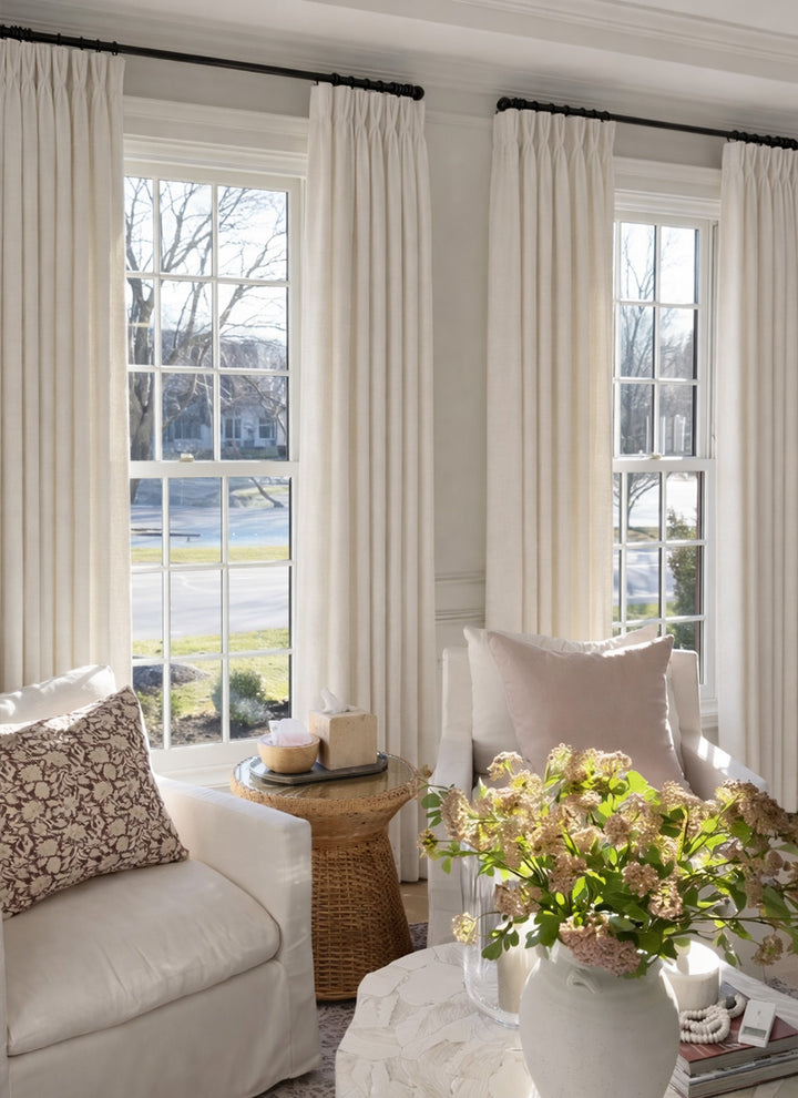 Cotton Linen Curtains with Soft Drape and Natural Comfort