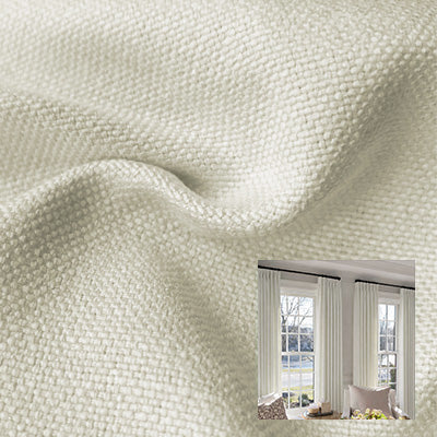 Ivory Weave｜Linen curtain fabric sample｜F88112-3