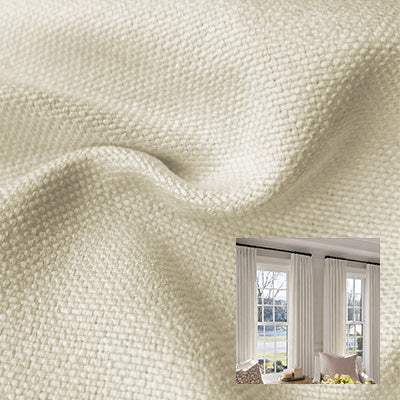 Warm Cream｜Linen curtain fabric sample｜F88112-4