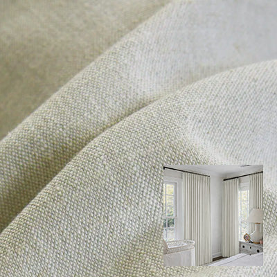 Aqua Linen｜Linen curtain fabric sample｜F88116-2