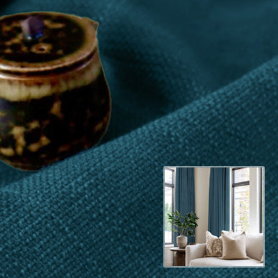Indigo Linen｜Linen curtain fabric sample｜F88055-20