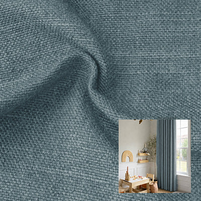Navy Linen｜Linen curtain fabric sample｜F88112-29