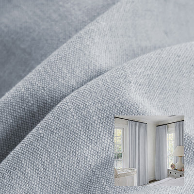 Dusk Blue｜Linen curtain fabric sample｜F88116-11