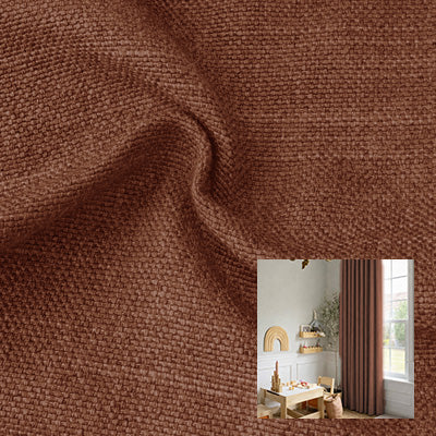 Mocha Weave｜Linen curtain fabric sample｜F88112-12