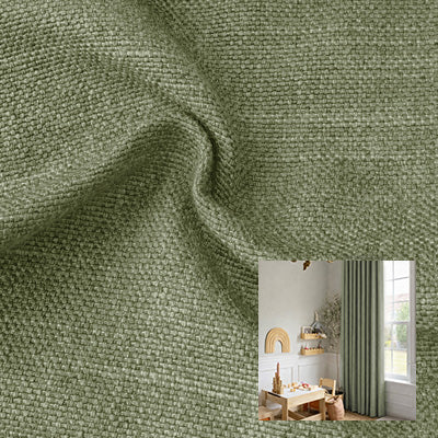 Olive Linen｜Linen curtain fabric sample｜F88112-25
