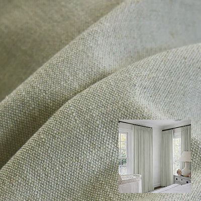 Celadon Linen｜Linen curtain fabric sample｜F88116-3