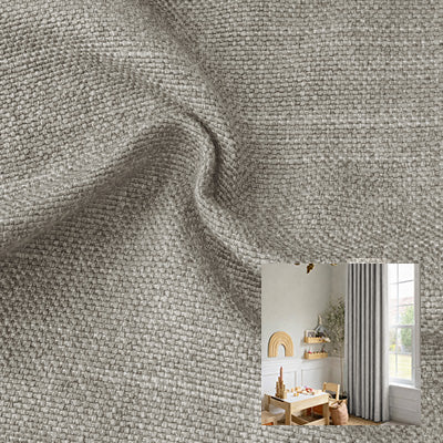 Grey Linen｜Linen curtain fabric sample｜F88112-19