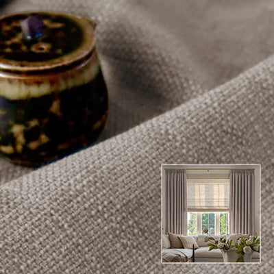 Ebony Linen｜Linen curtain fabric sample｜F88055-30