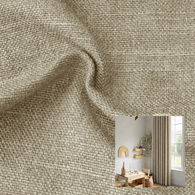 Oyster Weave｜Linen curtain fabric sample｜F88112-15