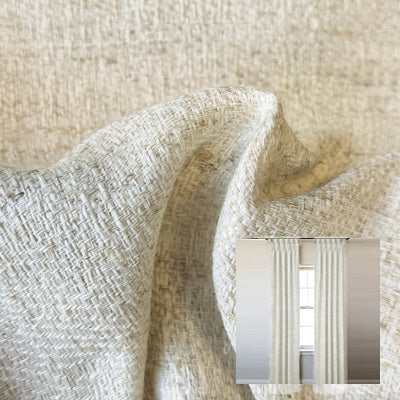 Linen Oat｜Linen curtain fabric sample｜F88123-1