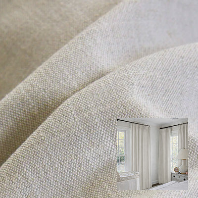 Linen Ivory｜Linen curtain fabric sample｜F88116-1