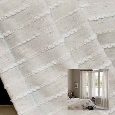 Cloud Weave｜Linen curtain fabric sample｜F88135-1