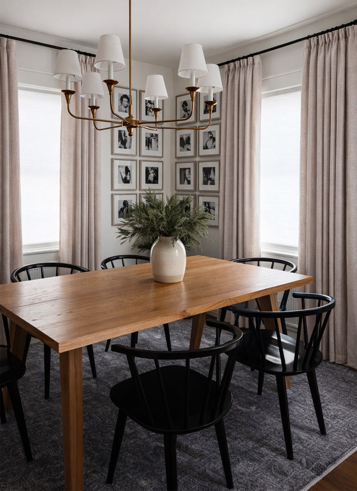 Linen Curtains with Soft Grey & Celadon Tones