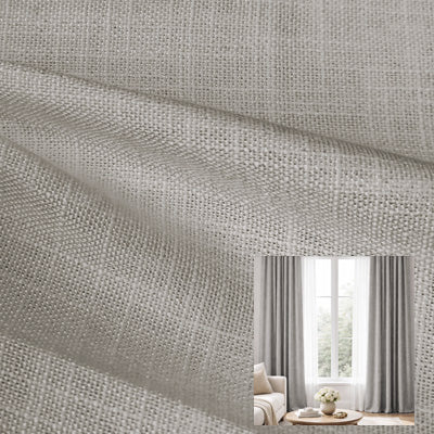 Ash Linen Blend｜Linen curtain fabric sample｜F2222S-10