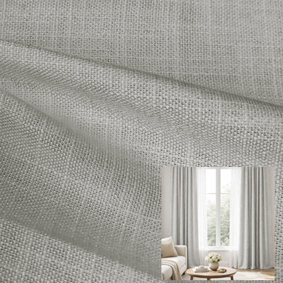 Charcoal Linen Blend｜Linen curtain fabric sample｜F2222S-14