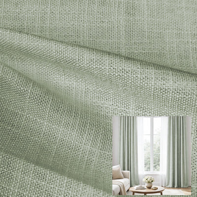 Pebble Grey Blend｜Linen curtain fabric sample｜F2222S-18