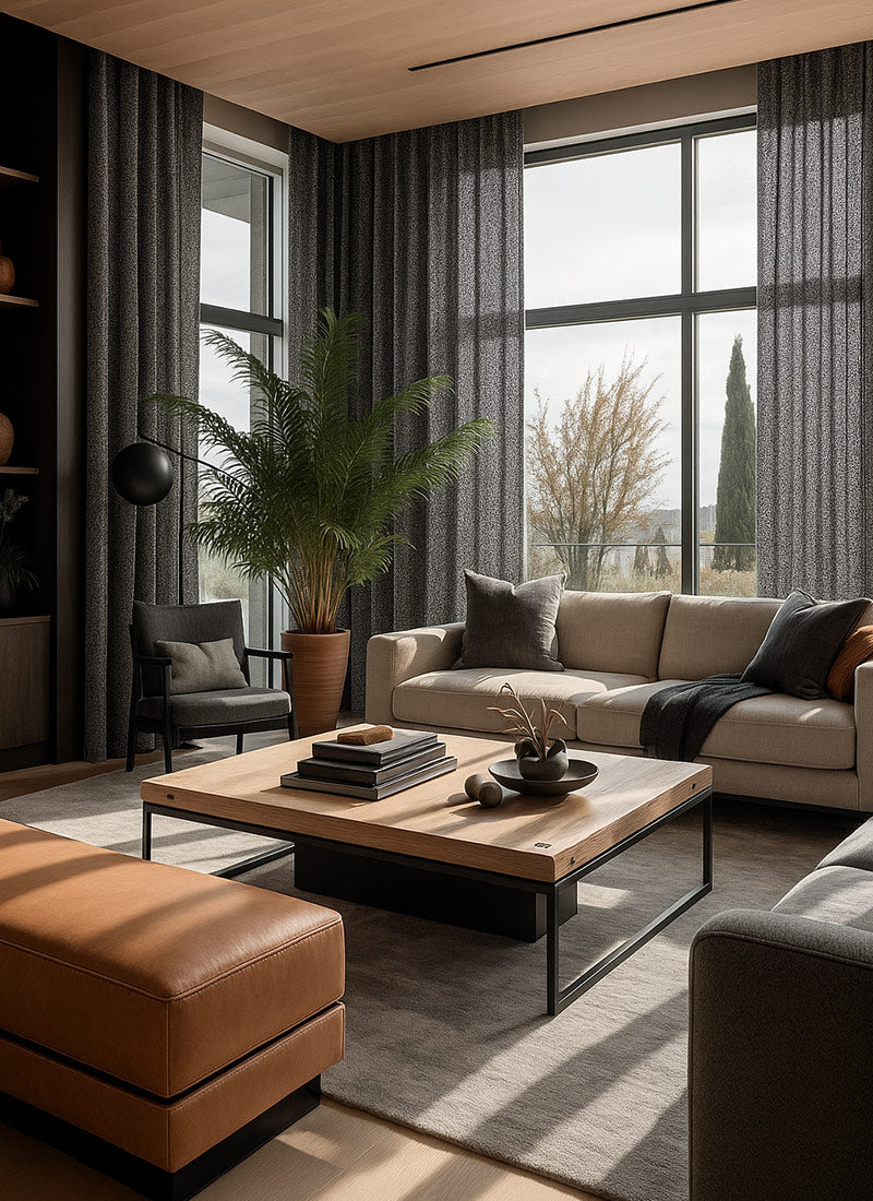 Luxurious Prestigious Linen Modern Window Drapes