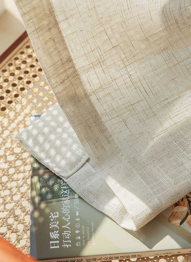 Semi-blackout Curtains For Homestays, New Linen Curtains