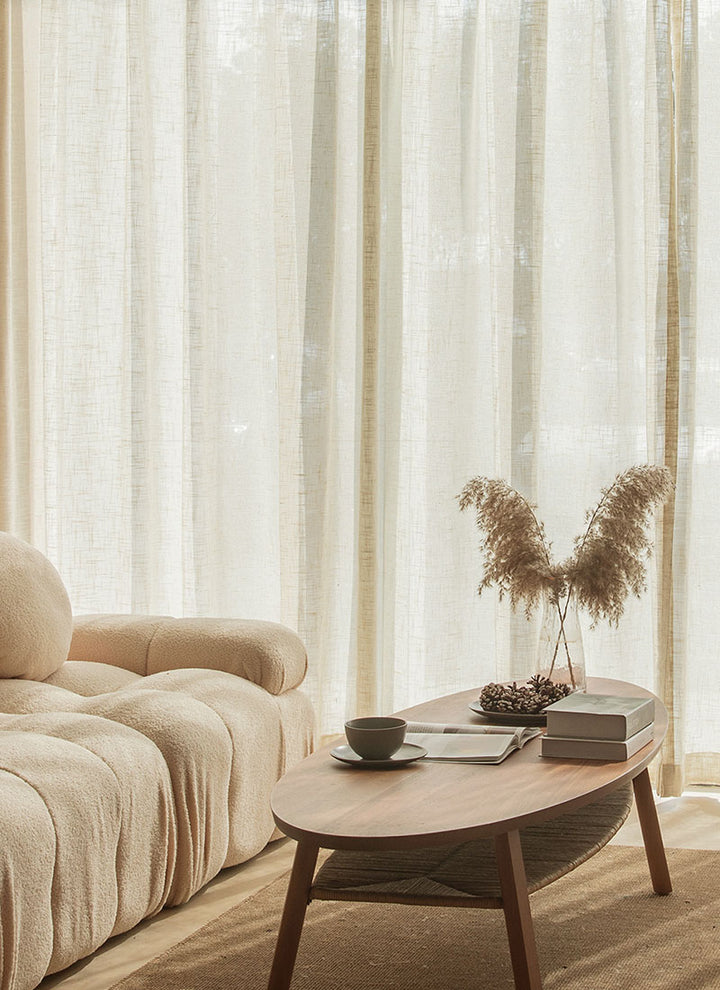 Semi-blackout Curtains For Homestays, New Linen Curtains