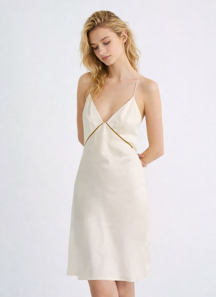 Sexy Silk Lingerie Dress in 100% Mulberry Silk