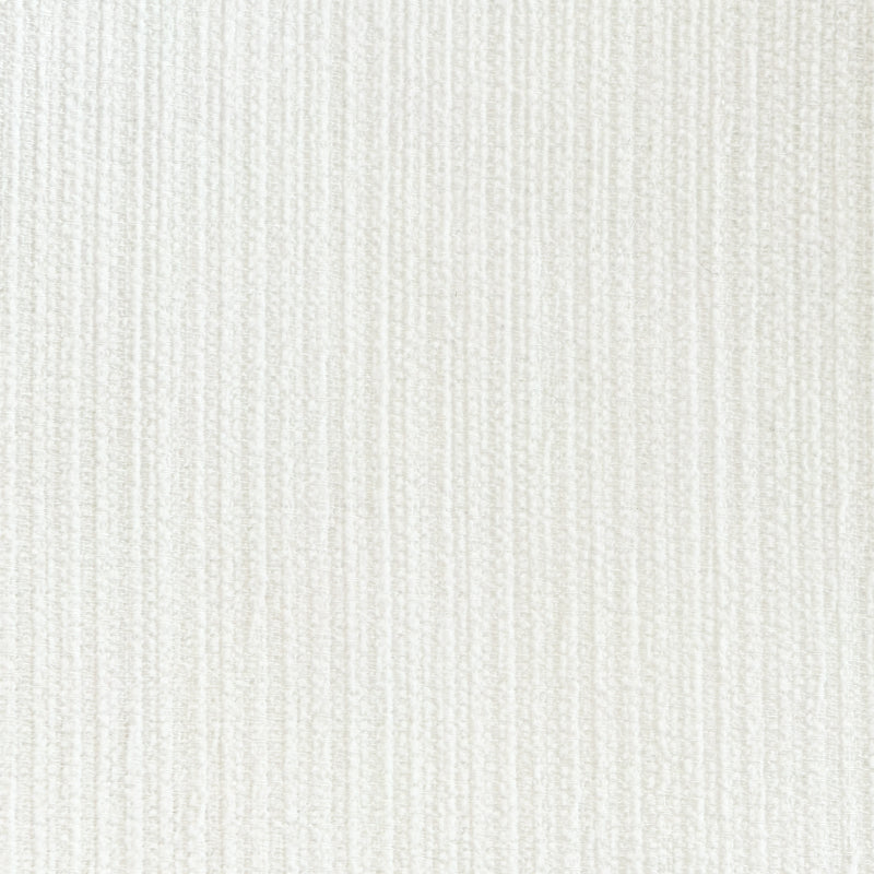 Opalescent sheer white curtain fabric with subtle textured vertical lines