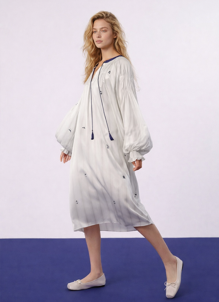 Silk Panda Pajama Dress