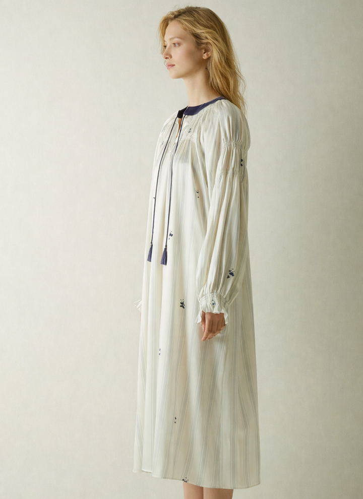 Silk Panda Pajama Dress