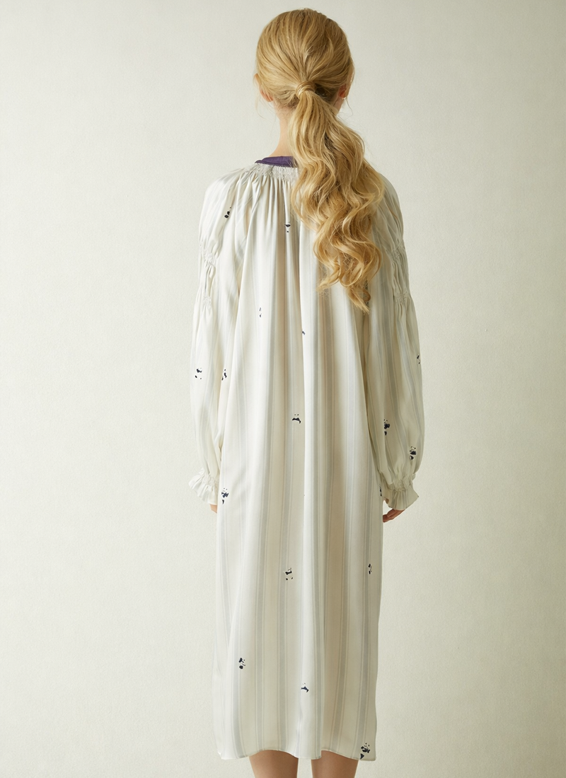 Silk Panda Pajama Dress