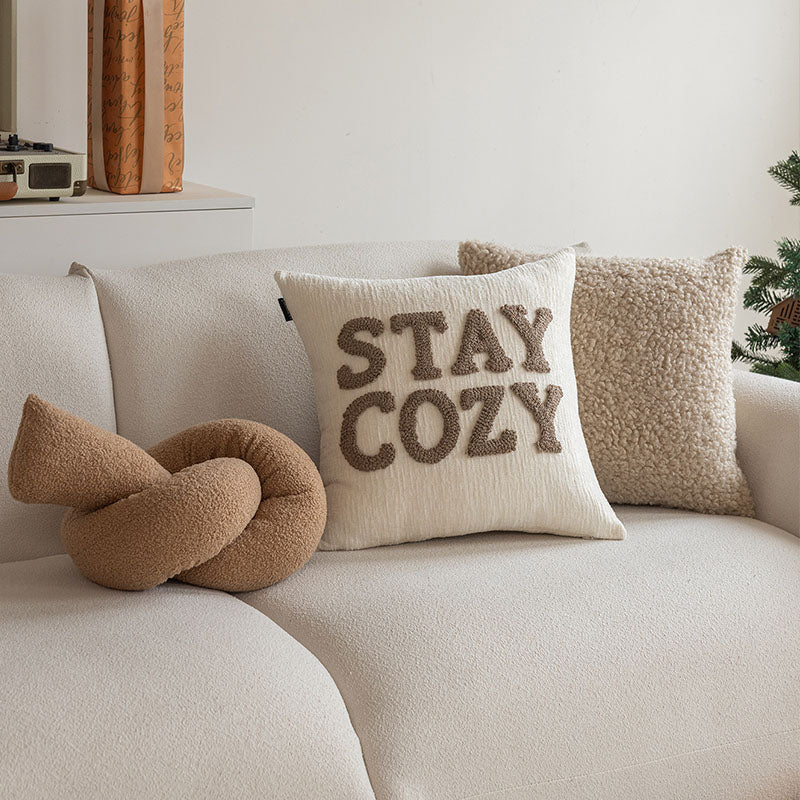 Maillard Tone Throw Pillow – Cozy Christmas Warm Décor