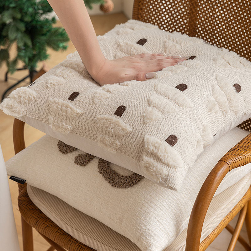 Maillard Tone Throw Pillow – Cozy Christmas Warm Décor