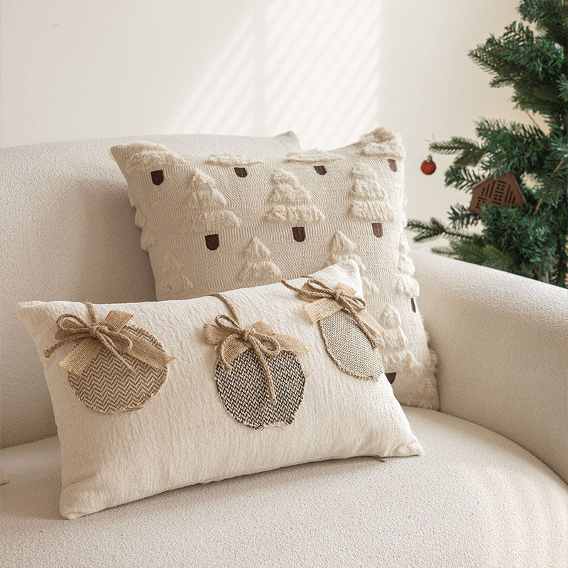 Maillard Tone Throw Pillow – Cozy Christmas Warm Décor